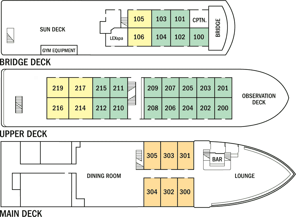 National Geographic Sea Lion Deck Plan